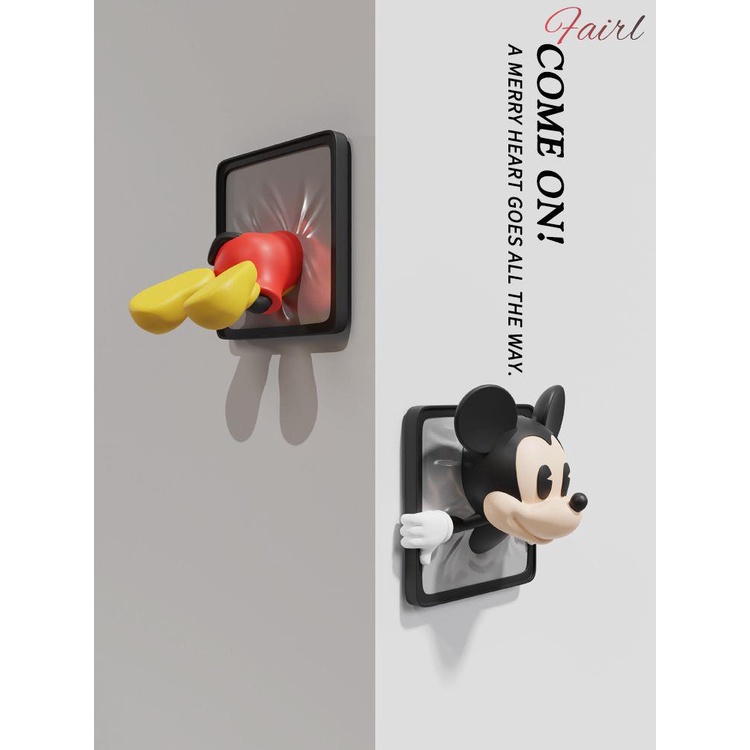冰箱磁鐵貼 裝飾磁鐵貼 可愛磁鐵貼 多巴胺創意米奇冰箱貼米老鼠3d立體磁性貼家居卡通強力裝飾貼飾