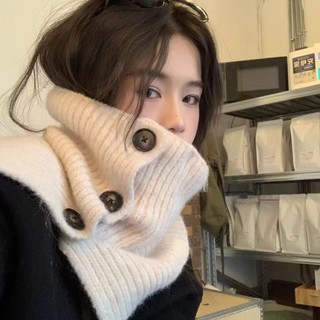🔥首藝優家屋 🔥西本韓國ins圍脖冬季保暖圍巾女套帽脖套騎行針織保暖披肩假領子
