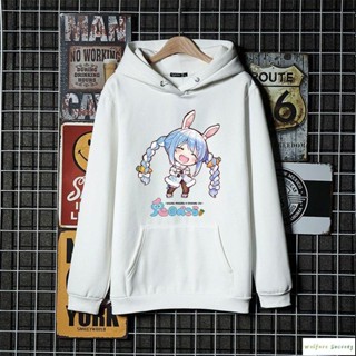 虛擬主播vtuber兔田佩克拉hololive周邊peko長袖衛衣二次元衣服 動漫帽T 連帽T 上衣秋冬裝 動漫周邊服F
