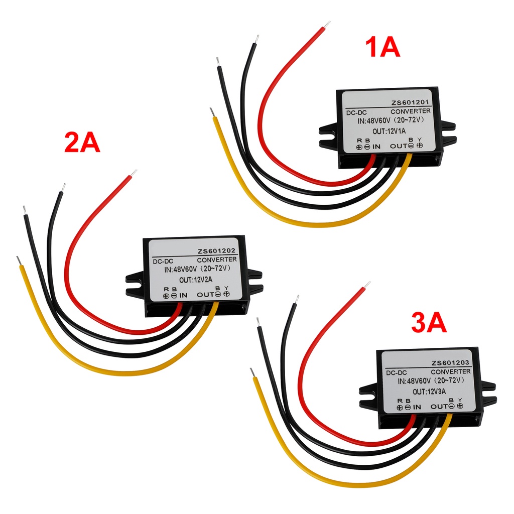 防水 DC-DC 轉換器 60V 降壓至 12V 車載電源模塊-極限超快感