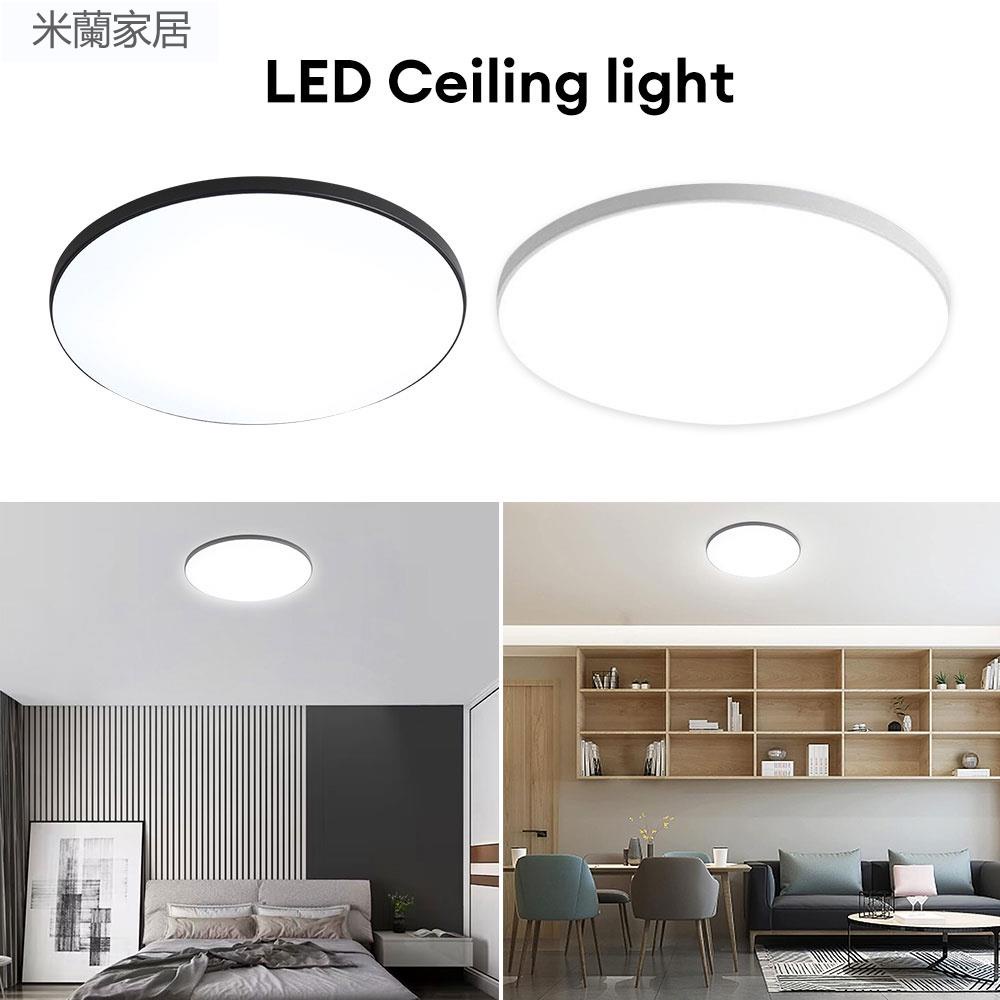 優品✅18/24w LED 嵌入式吸頂燈嵌入式安裝燈具薄型圓形 LED 吸頂燈,用於壁櫥浴室廚房臥室