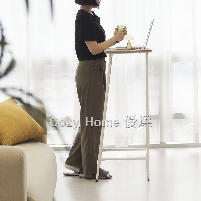 ◊✑站立式工作臺家用桌子書桌簡易辦公桌高腳站桌寫字桌筆記本電腦桌