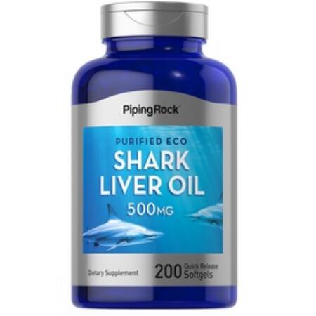 【Piping Rock】免運 shark liver oil 鯊魚肝油 500mg 200顆