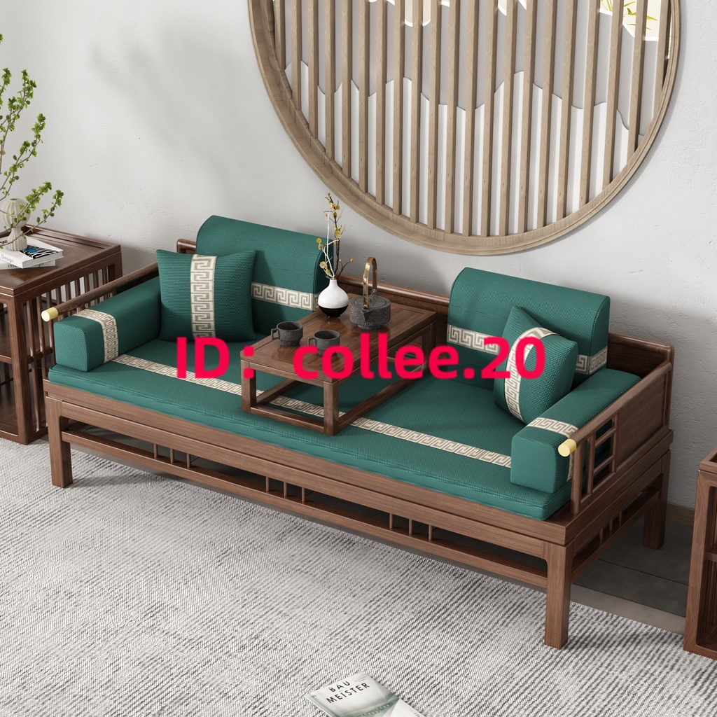 精品上新 免運 代客組裝羅漢床 新中式實木推拉床茶桌椅組合 現代簡約中式羅漢塌 小戶型沙發