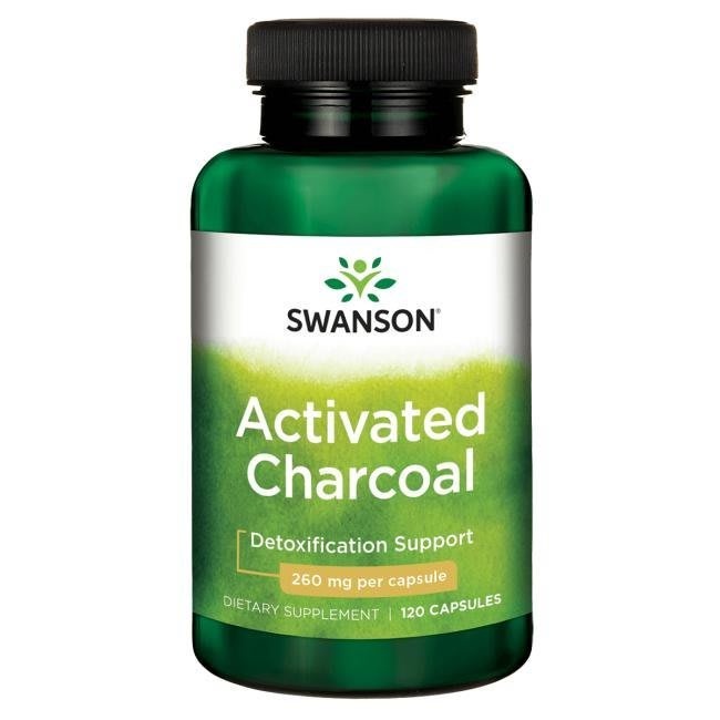 【Swanson】免運 活性碳膠囊 Activated Charcoal 260mg 120顆