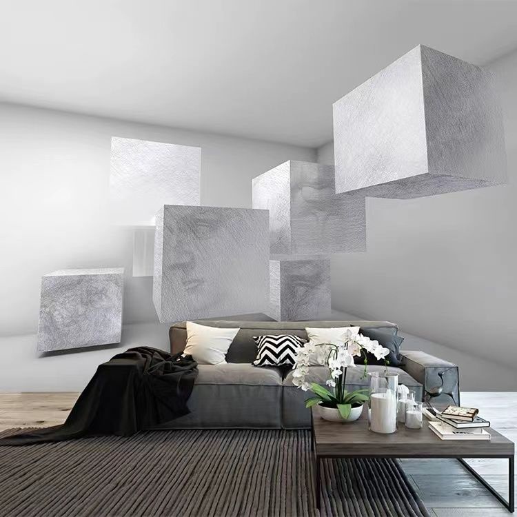 3d立體墻紙視覺延伸空間壁畵墻佈客廳臥室工作室壁紙背景墻裝飾