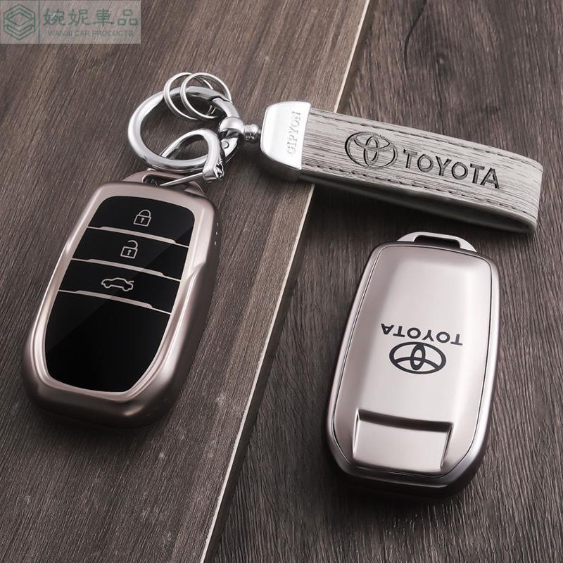 🔥豐田鑰匙套 適用Toyota鑰匙套 Corolla Cross Altis RAV4 折疊鑰匙 wish 鑰匙皮套