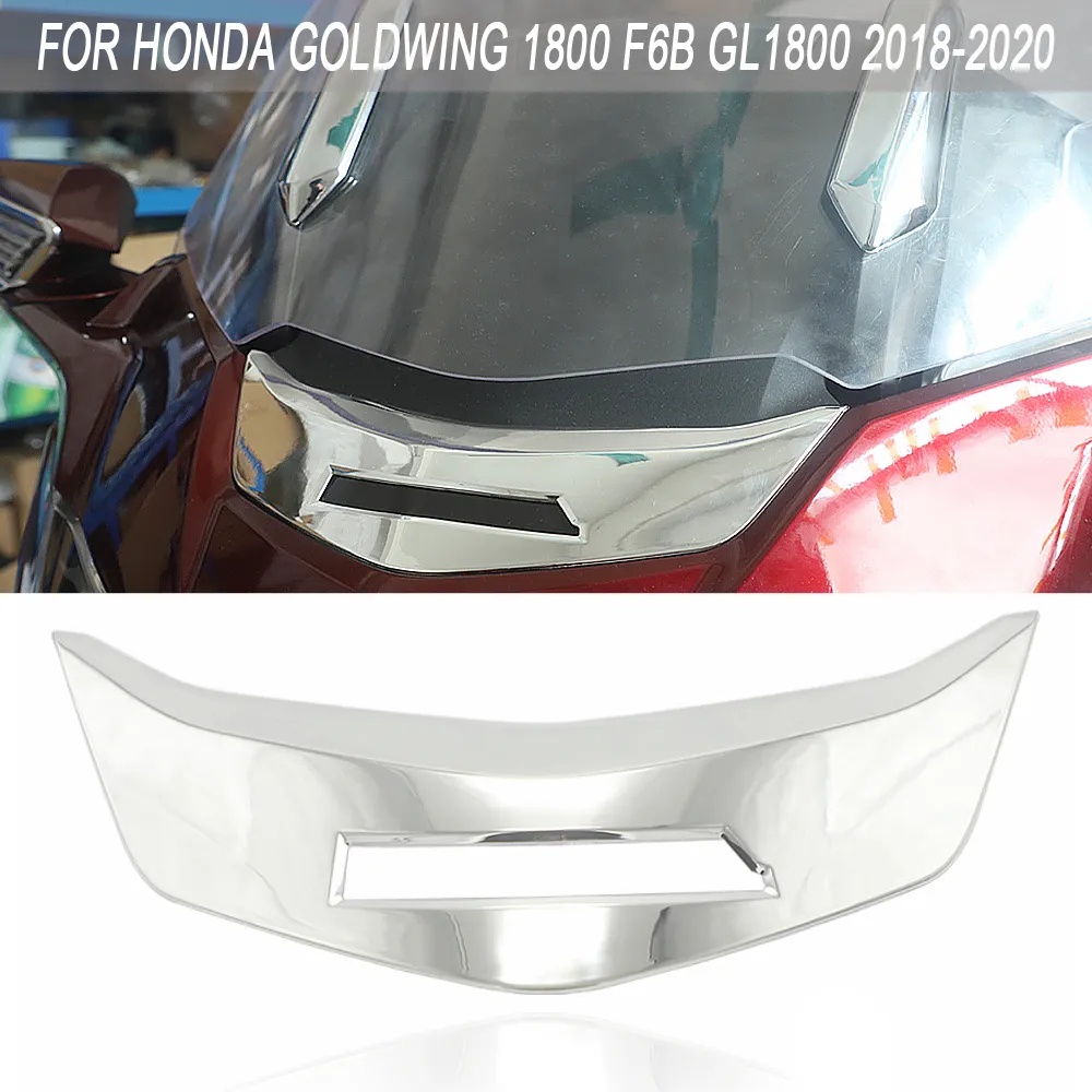 適用於Honda Goldwing 1800 F6B GL1800 2018-2020 機車前整流罩鍍鉻裝飾