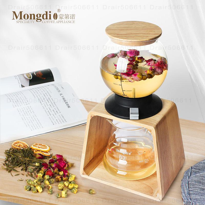 #茶壺# Mongdio日式水塔壺泡茶壺過濾式家用玻璃花茶壺套裝冷萃泡茶機器
