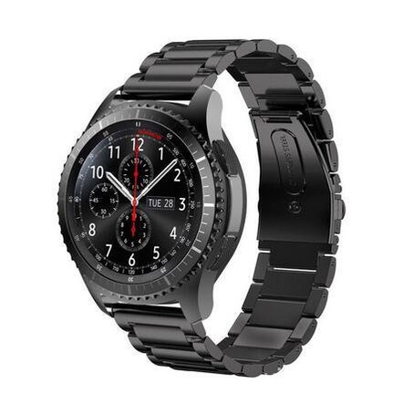 學良3C-適用於三星手錶Gear S3 的金屬錶帶 22mm 不銹鋼三珠鋼錶帶
