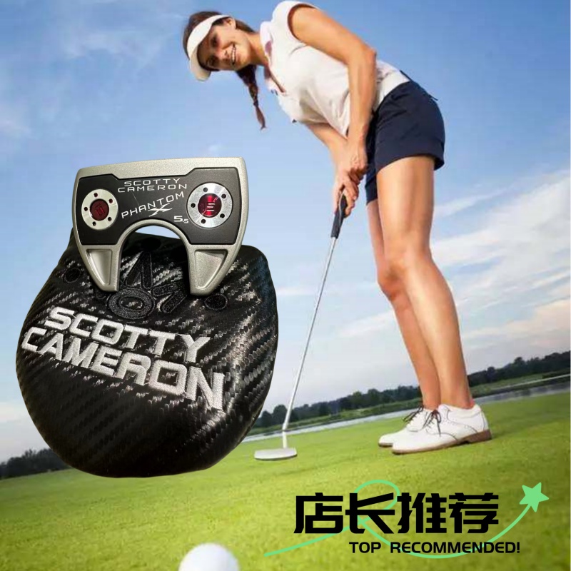新款💯高爾夫球桿Titlis黑色銀色牛角直角半圓推桿左右手男女通用推桿7 高爾夫球配件