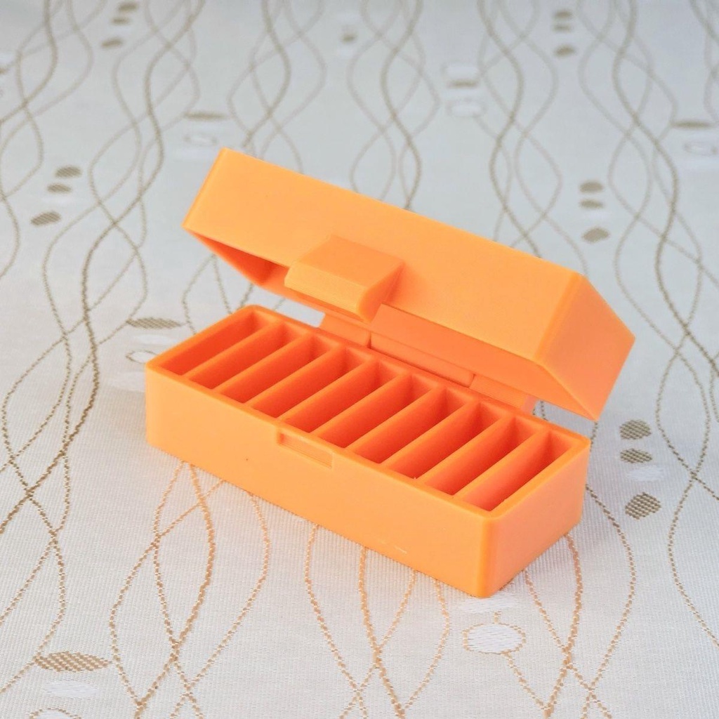 [​3D列印]CR2032鈕扣電池收納盒可封閉可垂直收納10粒,可訂製