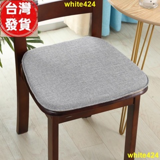 廠家熱銷 簡約日式亞麻椅子坐墊馬蹄形棉麻餐椅墊加厚可拆洗防滑簡約日式實木椅子墊