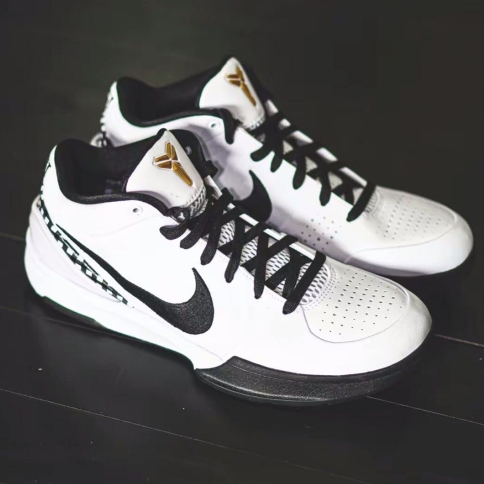 公司貨 Kobe 4 Protro "GiGi" 白黑 低筒 柯比4 科比4代 男子實戰運動籃球鞋 FJ9363-100