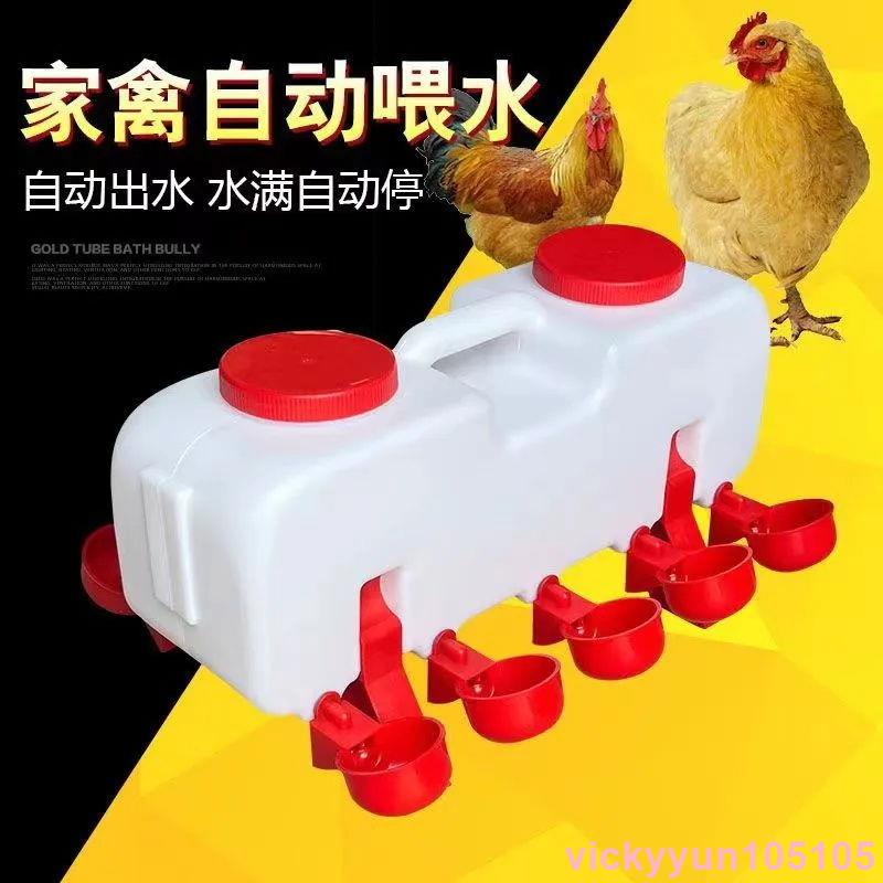 火熱🍭鵝用飲水器鵝用自動飲水桶散養雞用自動喂水壺雞水桶水碗1123