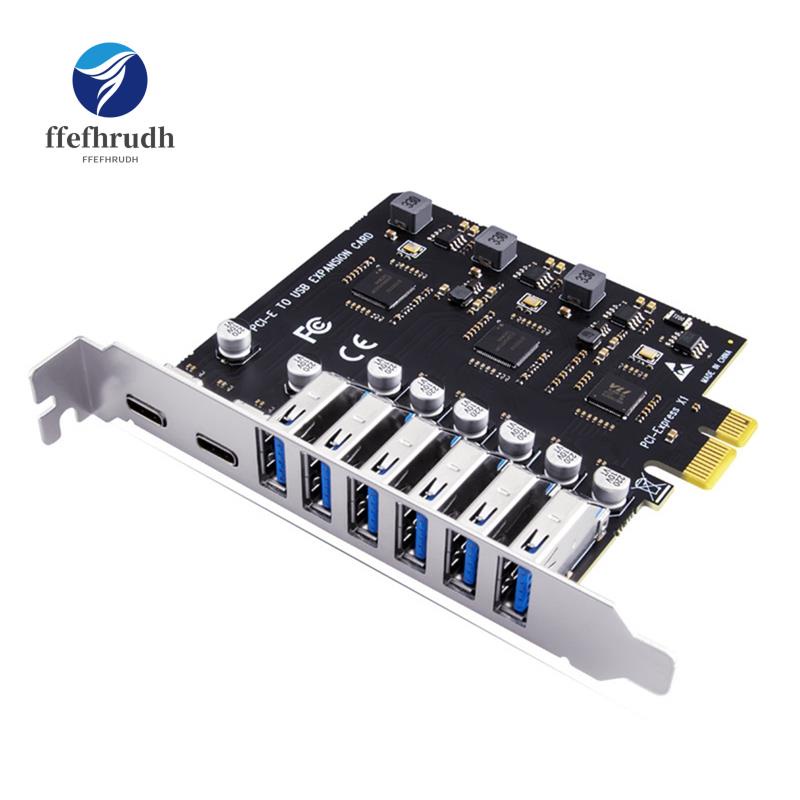 ☁USB 3.2 and Type C PCI-E Expansion Card PCIE to USB Control
