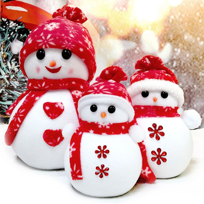 🐾圣誕節裝飾圣誕樹擺件店面布置圣誕雪人公仔娃娃場景節日氣氛裝飾 南極人客製化