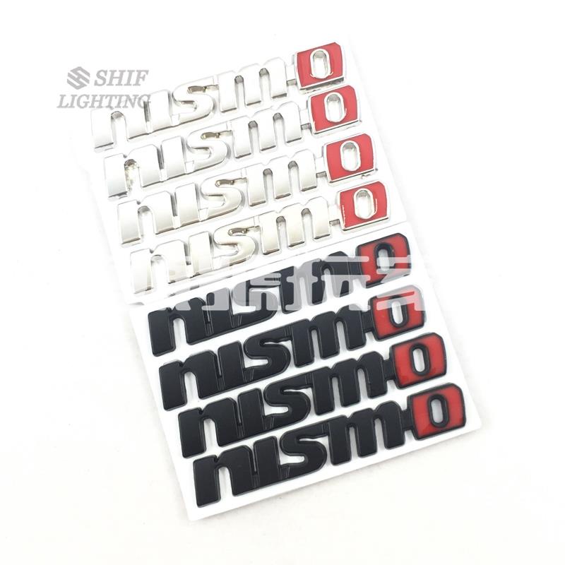 頭號玩家♛4 x 小號 金屬  銀色/黑色 NISMO 標誌 Nissan汽車裝潢 車標 徽章 貼紙 貼花 標貼