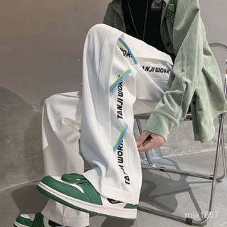 【優選好物】美式褲子男款潮牌寬鬆直筒闊腿褲加絨加厚港風春秋款運動休閒褲男 5XZU