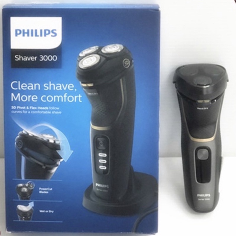 PHILIPS飛利浦全水洗電動刮鬍刀shaver3000