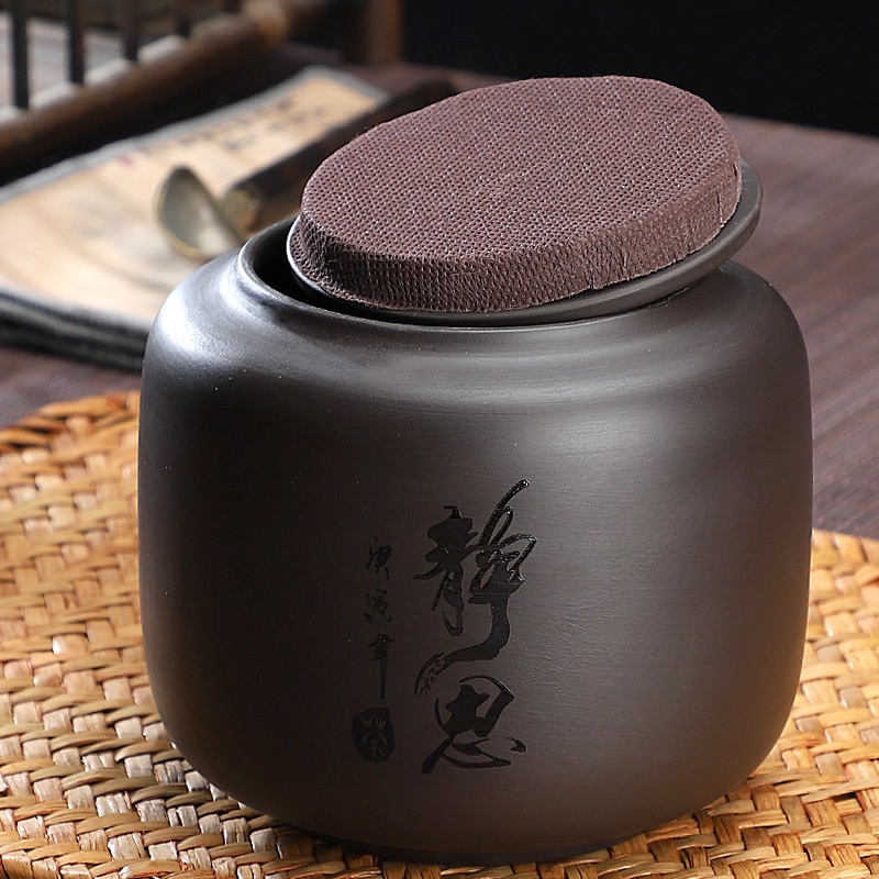茶葉罐精品高檔紫砂罐中大號陶瓷密封罐復古普洱儲藏茶罐儲存茶業