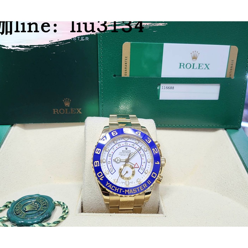 Rolex 勞力士 Yacht Master 116688 大遊艇 黃K 18年 賓士針 計時 116503