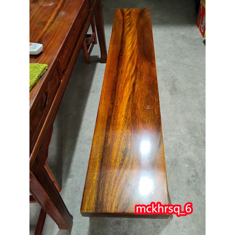 優選傢具  茶桌專用凳子 長條凳 實木長板凳 大板桌 奧坎黃花梨椅子 紅木 原木 中式