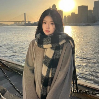 軟huhu的大圍巾韓國新款百搭馬海毛女冬季披肩高級感保暖學生圍脖