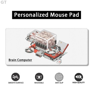 GT-大腦計算機個性化滑鼠墊 加大游戲桌墊 鎖邊橡膠防滑辦公桌墊 客製化滑鼠墊 電競動漫超大滑鼠墊
