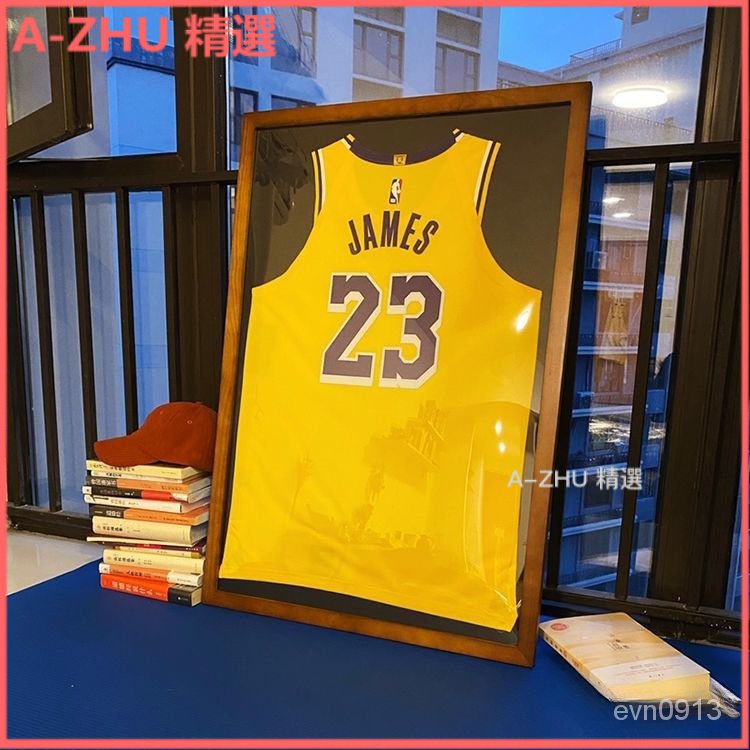 客製化NBA球衣相框 裝裱掛墻 足球藍球網球紀念收藏框 展齣衣框球衣框收藏框 球衣裱框 展示框架 相框掛牆 球衣框 裱裝