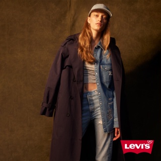 Levis 歐式長版軍裝風衣外套 / 腰間綁帶設計 女款 A4445-0000 熱賣單品