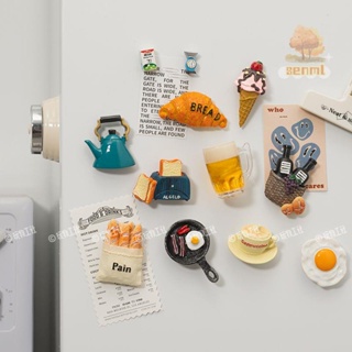 3D冰箱磁鐵 冰箱貼 冰箱磁鐵 造型磁鐵冰箱貼 辦公室磁鐵 立體造型 留言貼 北歐ins美食冰箱貼3D立體食物磁力貼個性