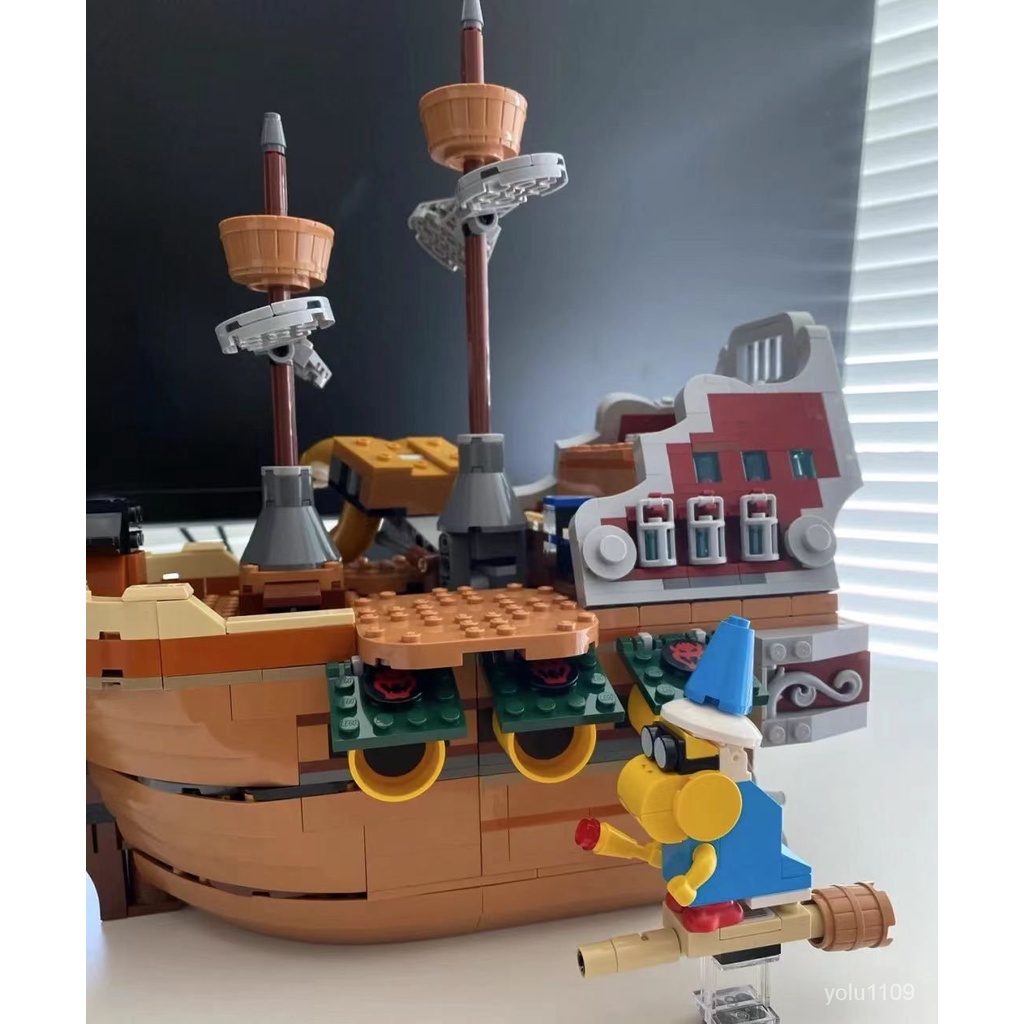 組裝模型 收藏 建築 禮物 交換禮物 淇淇KiKi玩具 積木 玩具積木 庫巴飛船酷霸王的飛行戰艦超級馬裏奧拚裝積木玩具