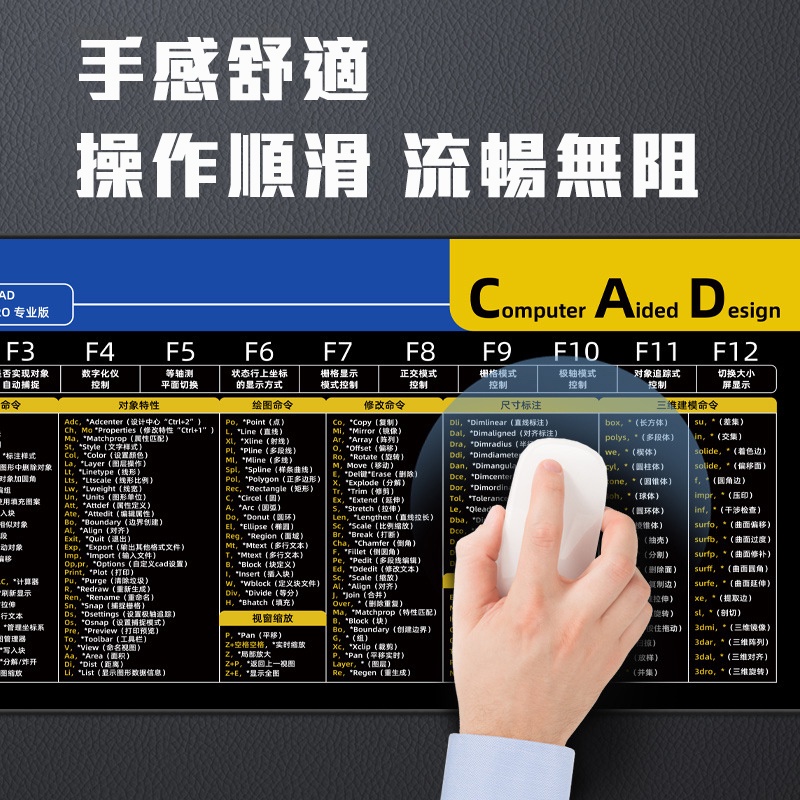 快捷鍵滑鼠墊 CAD快捷鍵 超大滑鼠墊 滑鼠桌墊 鍵盤墊 CAD快捷鍵 桌墊 autocad 繪圖命令 製圖 鼠標 ws
