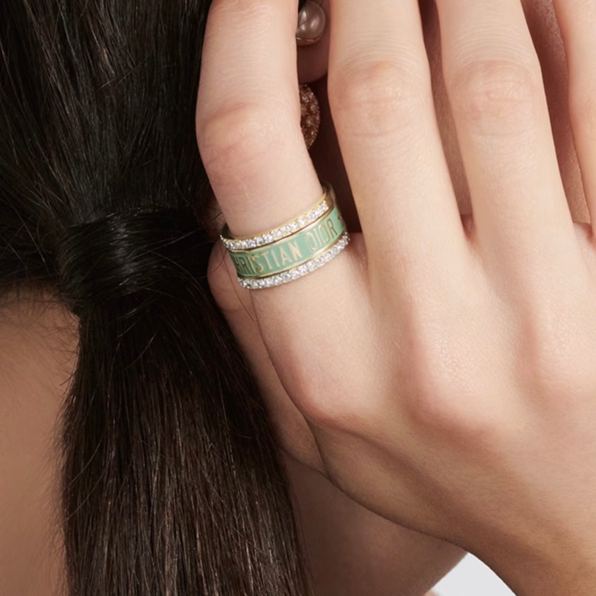 『二手』Dior 迪奧 23新款 DIOR CODE 戒指套裝 R1256ODELQ_D24P 3合一 3款戒指