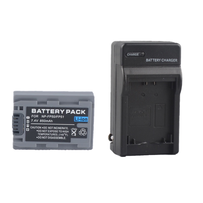 NP-FP50相機電池充電器適用索尼FP60 FP70 FP90 DCR-HC21E HC23E HC24E DCR-S