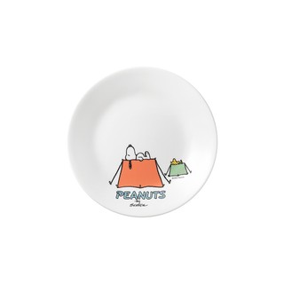 【美國康寧 CORELLE】史努比 SNOOPY 露營趣 6吋平盤