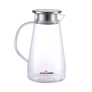 【Black HAMMER 官方直營】沁涼耐熱玻璃水瓶1500ml/冷水瓶 玻璃水壺
