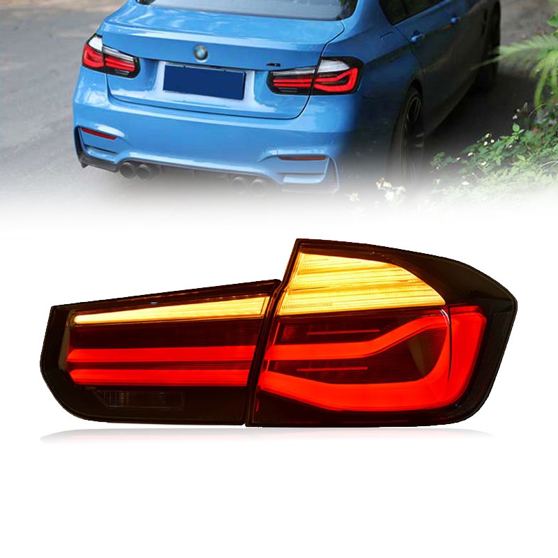 適用于13-19款BMW 3系F30改裝尾燈總成 F35LED剎車倒車流光轉向燈