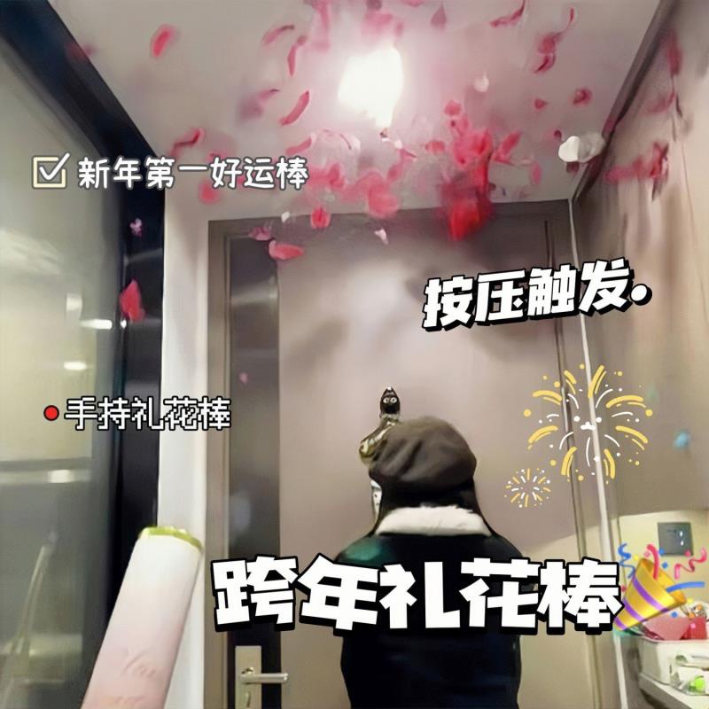✨台灣熱銷✨跨年派對羽毛禮花禮炮結婚派對婚禮拉炮手持馬卡龍色拍照禮炮花筒