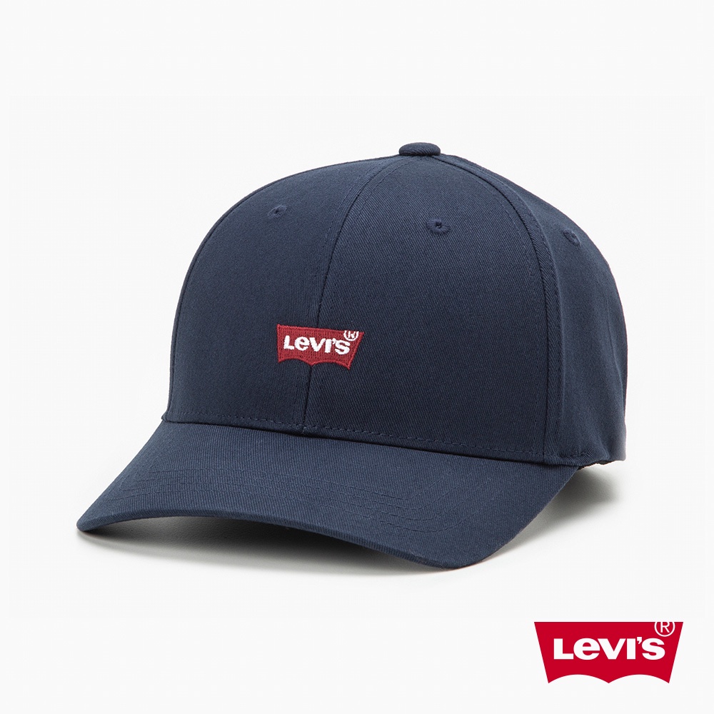 Levis 可調式環釦丹寧棒球帽 刺繡Logo 吸濕排汗機能 藍 男女 D7723-0003 人氣新品