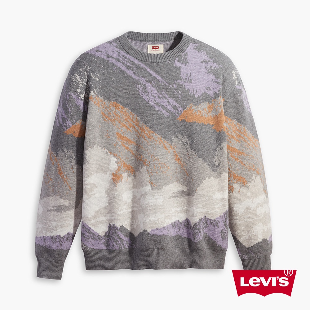 Levis Stay Loose街頭寬鬆版喀什米爾毛衣 / 山景油畫 男款 A0731-0004 熱賣單品