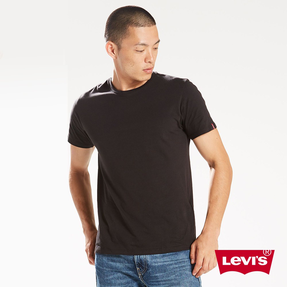 Levis 男款 2件組短袖T恤 / 修身版型 / 袖口紅旗標 熱賣單品 82176-0003