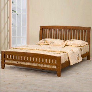 Homelike 亞倫實木床架-5尺雙人 實木床架 雙人床架 雙人床組 專人配送安裝