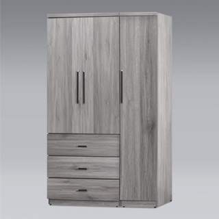 YoStyle 肯特4x7衣櫃-灰橡色 衣櫥 吊衣櫃 收納櫃 置物櫃 櫥櫃