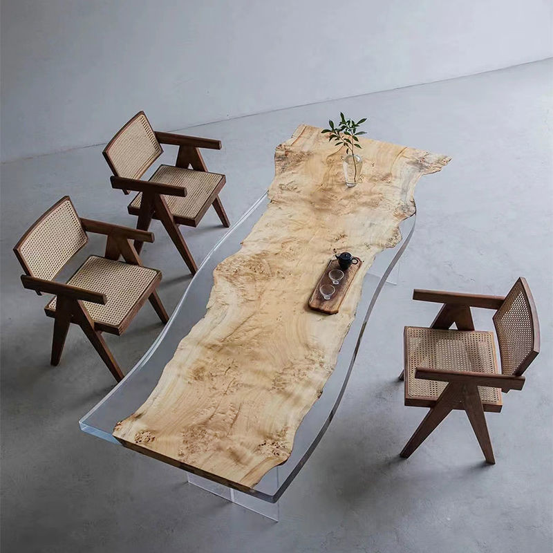 【樹脂河流桌】環氧樹脂河流桌海浪實木大板茶桌家用原木桌茶幾茶臺餐桌整板家具
