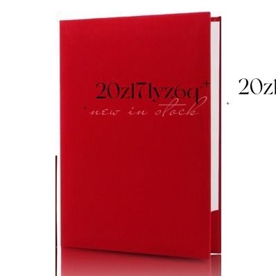 【熱銷】A3A4大紅色資料夾紅絨面皮革面皮面仿皮檔夾空白簽約夾簽約本#資料夾#簽約夾#演講夾# 演講道具 舞台報幕道具