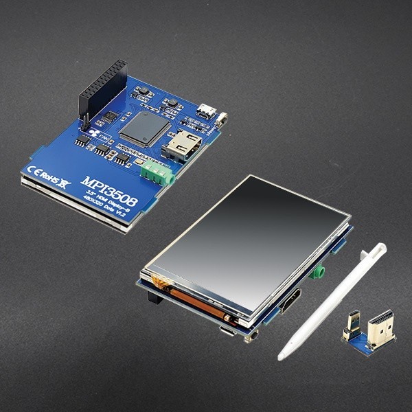 iCshop 3.5吋 樹莓派電阻式觸控 LCD 螢幕 480×320(附觸控筆) Raspberry Pi 3.5"