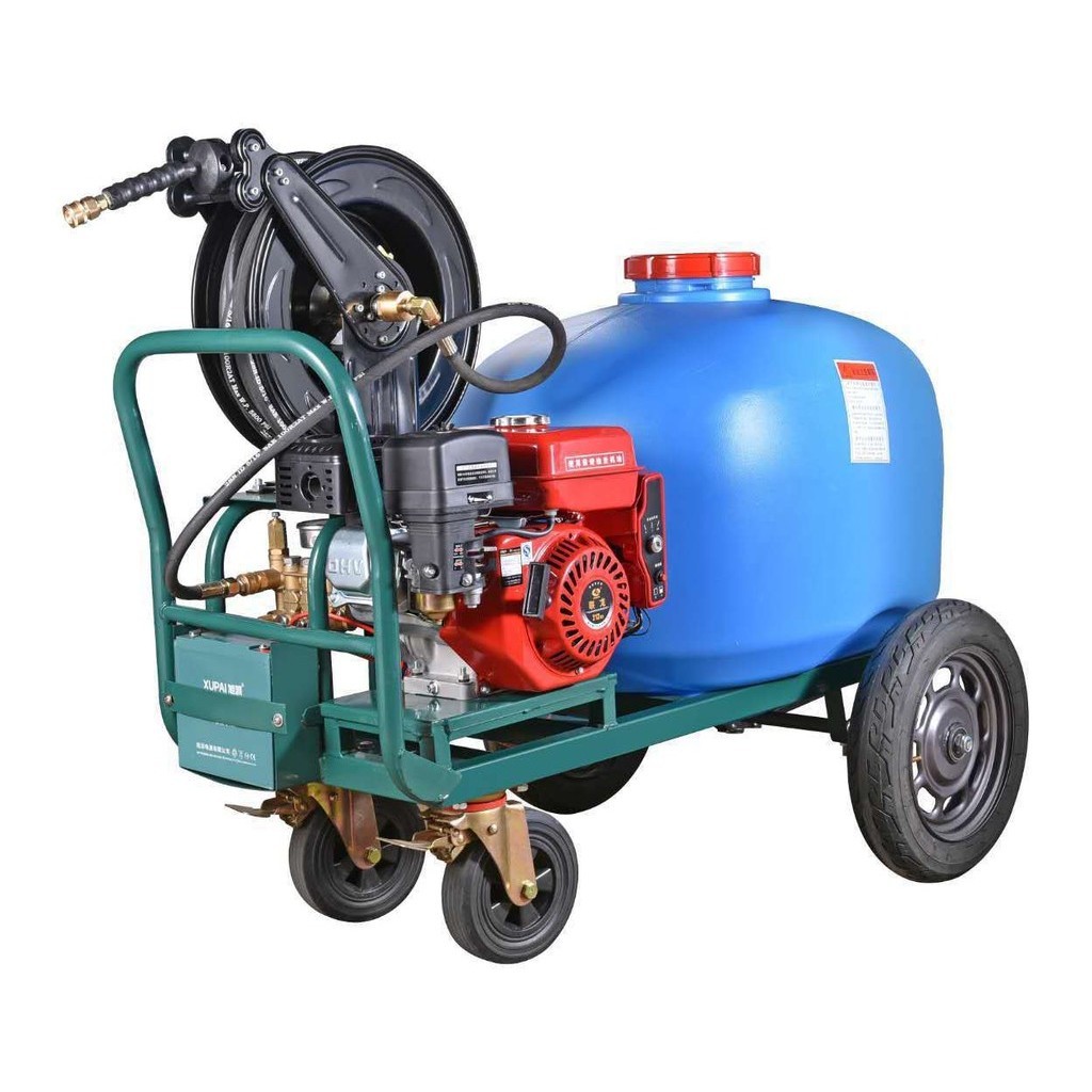 汽油柴油超高壓洗車機移動帶水箱大功率商用清洗機物業洗地水槍泵