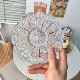 臺灣製造 «網紅盤子» 透明 玻璃 盤子ins風家用高顏值咖啡杯 玻璃 碟簡約牛奶杯奶茶杯碟1198312483